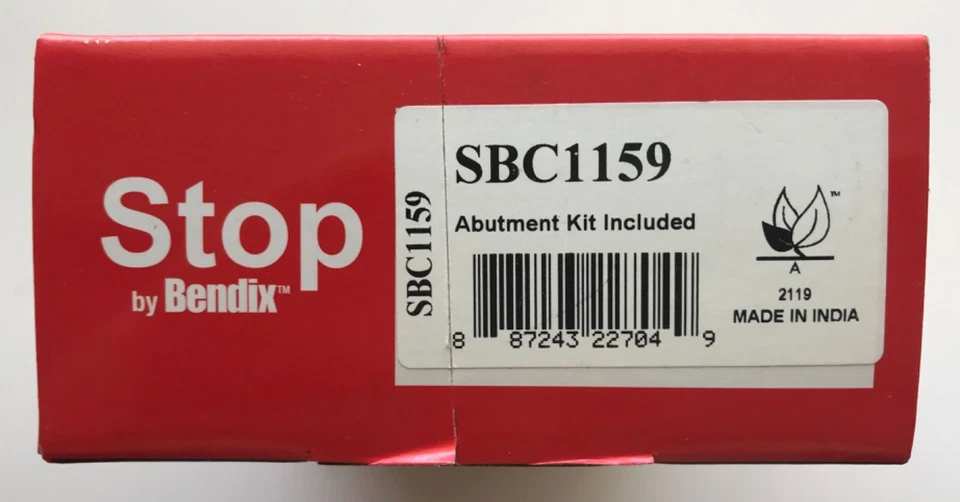 Juego de pastillas de freno de disco cerámicas delanteras Bendix SBC1159 Cadillac Buick Chevy Foto 2 de 3