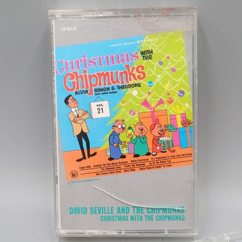Christmas With The Chipmunks Cassette Tape Alvin Simon Theodore 1987 EMI America - Picture 2 of 6