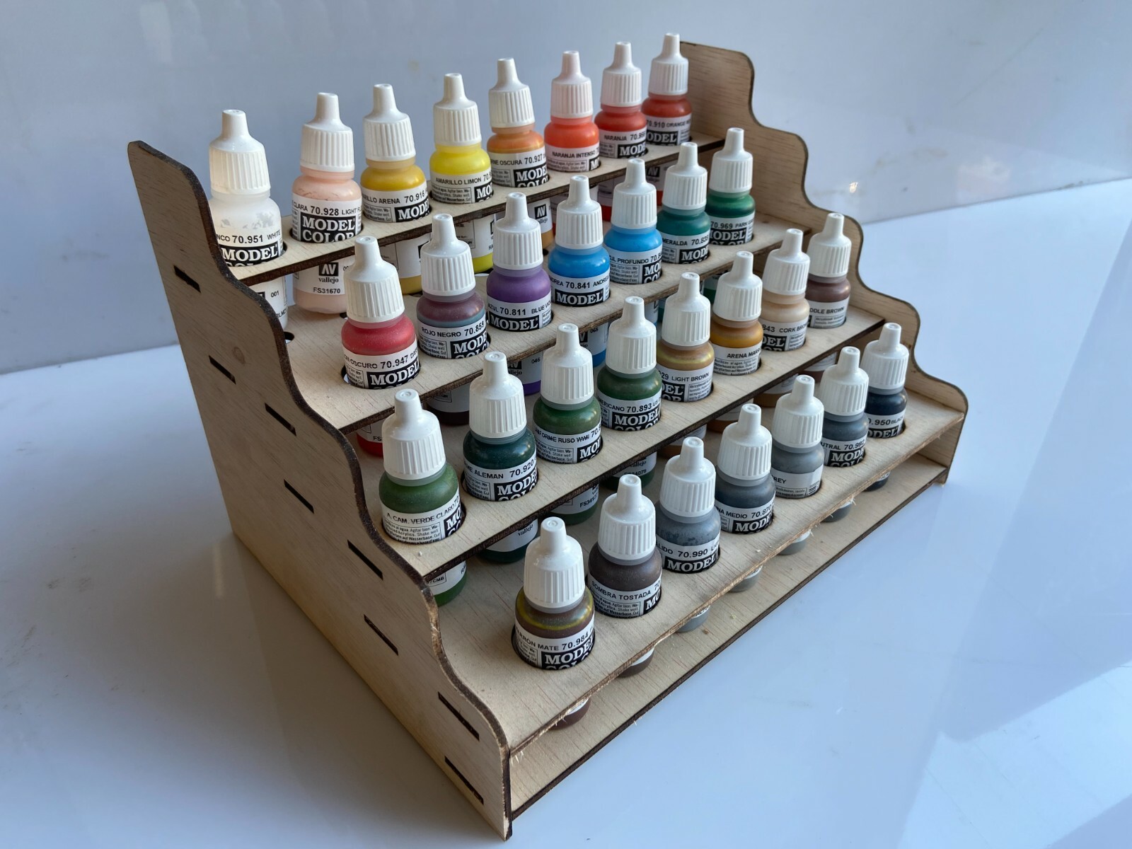 Airbrush Paint Rack for 30x ModelAir, Model Color, Vallejo bottles eBay