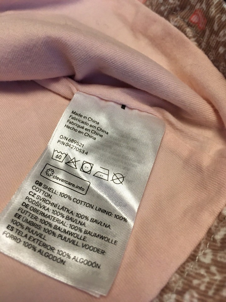 H&M Baby Girl Dress Little Bird Pattern (36m) 100 ORGANIC COTTON