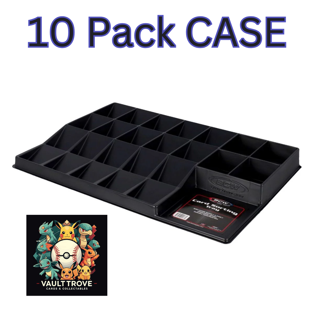 NEW 10 x BCW Black Card Sorting Tray Organizer Holder for Sports