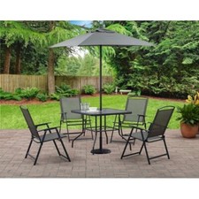 Mainstays Albany Lane 6-Piece Outdoor Patio Dining Set - Grey