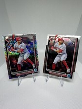 Christian Encarnacion Strand Bowman Chrome Mojo Refractor Cincinnati Reds + Base