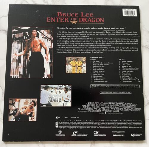 Bruce Lee Enter The Dragon Widescreen Laserdisc Clean - Picture 2 of 4