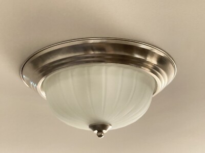 Maxim Lighting Flush Mount Ceiling Light - Satin Nickel, 49471217