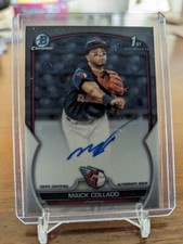 MAICK COLLADO 2023 Bowman Chrome 1ST CHROME AUTO #CPA-MCO Autograph Signed 
