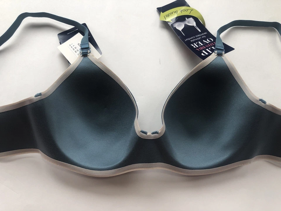 Sujetador con aros Barely There Simply The One 5737 34C azul nuevo con etiquetas Foto 3 de 4