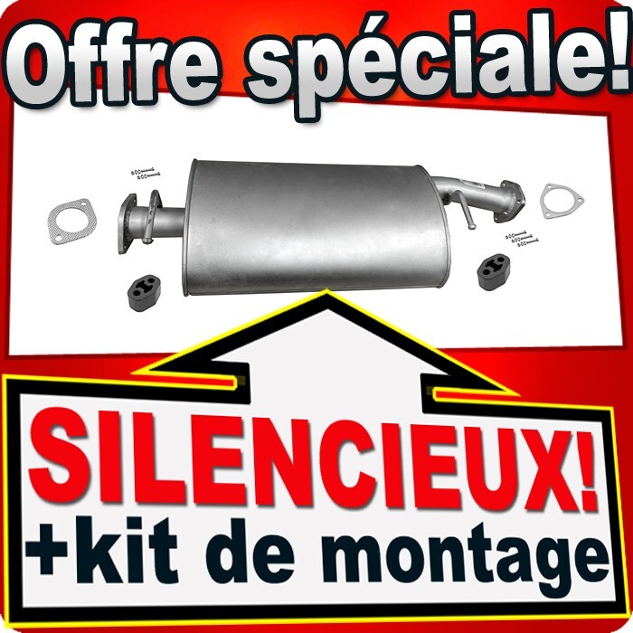 Silencieux intermédiaire pour Discovery 2 Td5 robuste en acier traité anti-corrosion