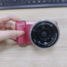 Sony Alpha a5000 Mirrorless Digital Camera w/16-50mm Lens Pink,Batteries,Charger