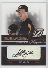 2005 Donruss Zenith Roll Call Jeff Miller #RC-10 Auto e6p
