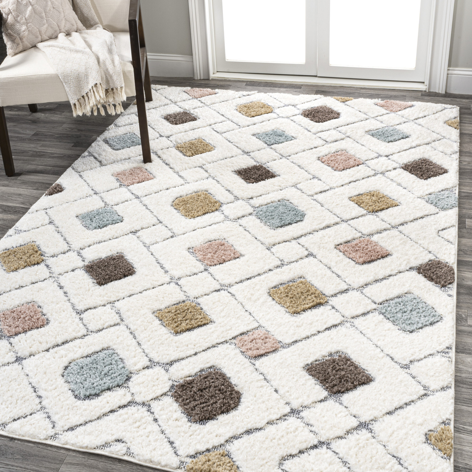 Jonathan Y Lighting Santa Theresa 3x5 Fluffy Shag Rug