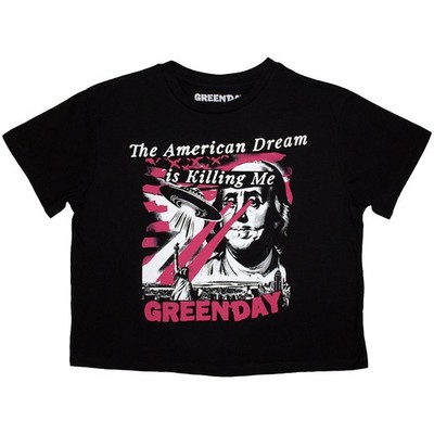 Ladies Green Day American Dream Crop Top lizenziert T-Shirt Damen