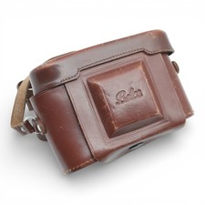 Belca Beltica Bereitschaftstasche camera case Braun f. Beltica Klappbalgenkamera