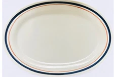 Zara Home MCM 17” Long Platter Stoneware Portugal Made 17”x 10.5” New