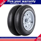 ✅2pack 4.80-12 4.80x12 Trailer Tires on 12" Rims 5 Lug on 4.5" Load Range C 6PR