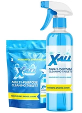 X-ALL Multi-Purpose Cleaner - Spray Bottle and 5x Cleaning Tablets