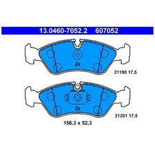 Satz Bremsbeläge Bremsklötze vorne für Opel Ascona C J82 Astra F T92 | 106237