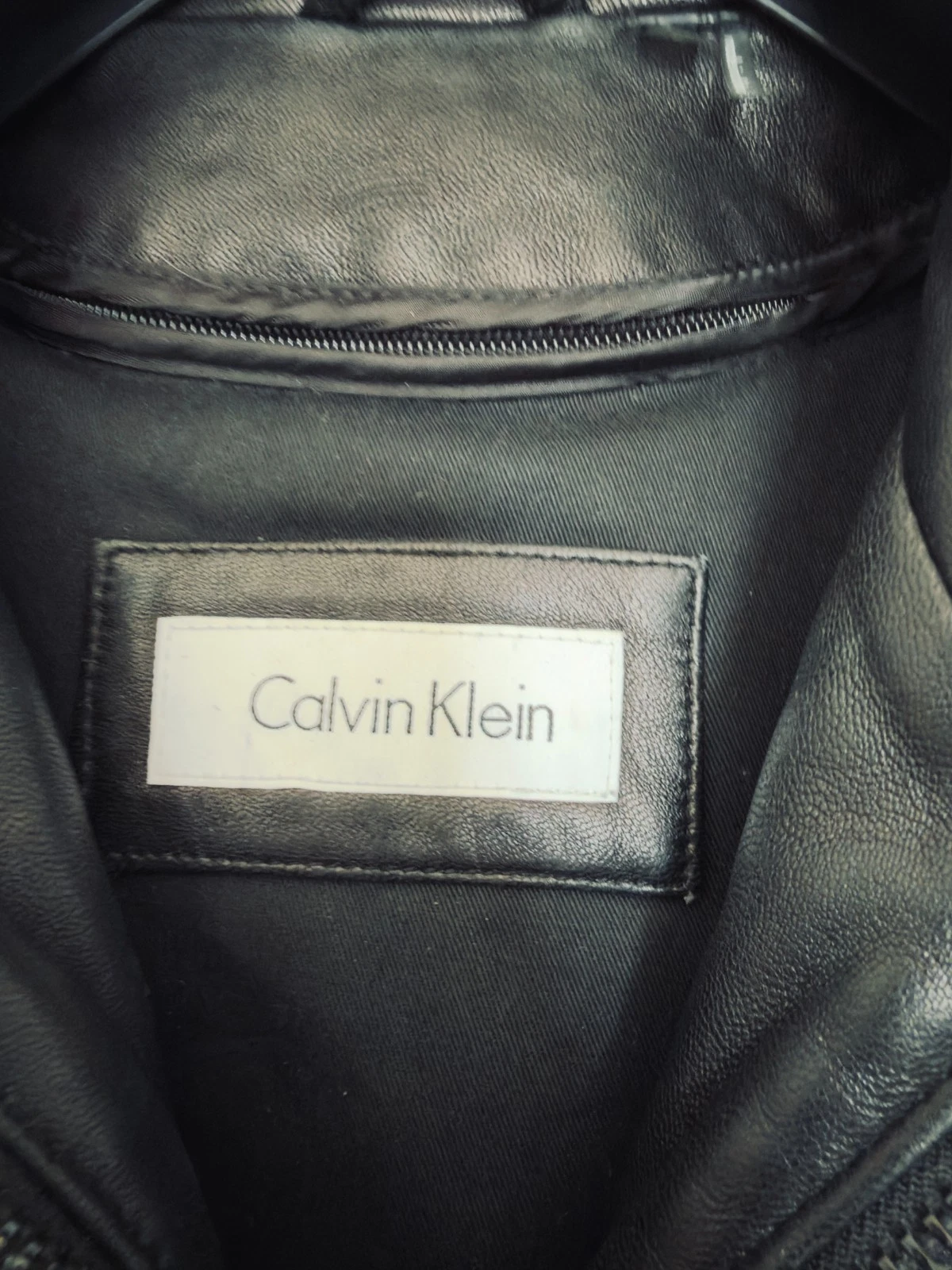 Calvin Klein Lambskin Leather Jacket Thinsulate Lined. Buttery Soft. Authentic! image 2