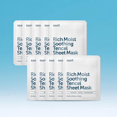 Klairs Rich Moist Soothing Tencel Sheet Mask 25ml 10 Sheets
