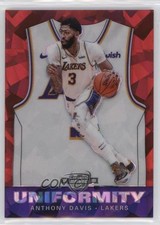 2019 Panini Contenders Optic Uniformity Red Cracked Ice Prizm Anthony Davis uk2