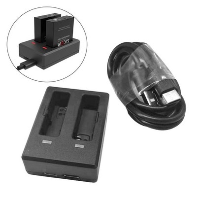 Dual-Slot Akkuladegerät Reiseladegerät Für SJCAM SJ8 Air/Pro/Plus Kameras