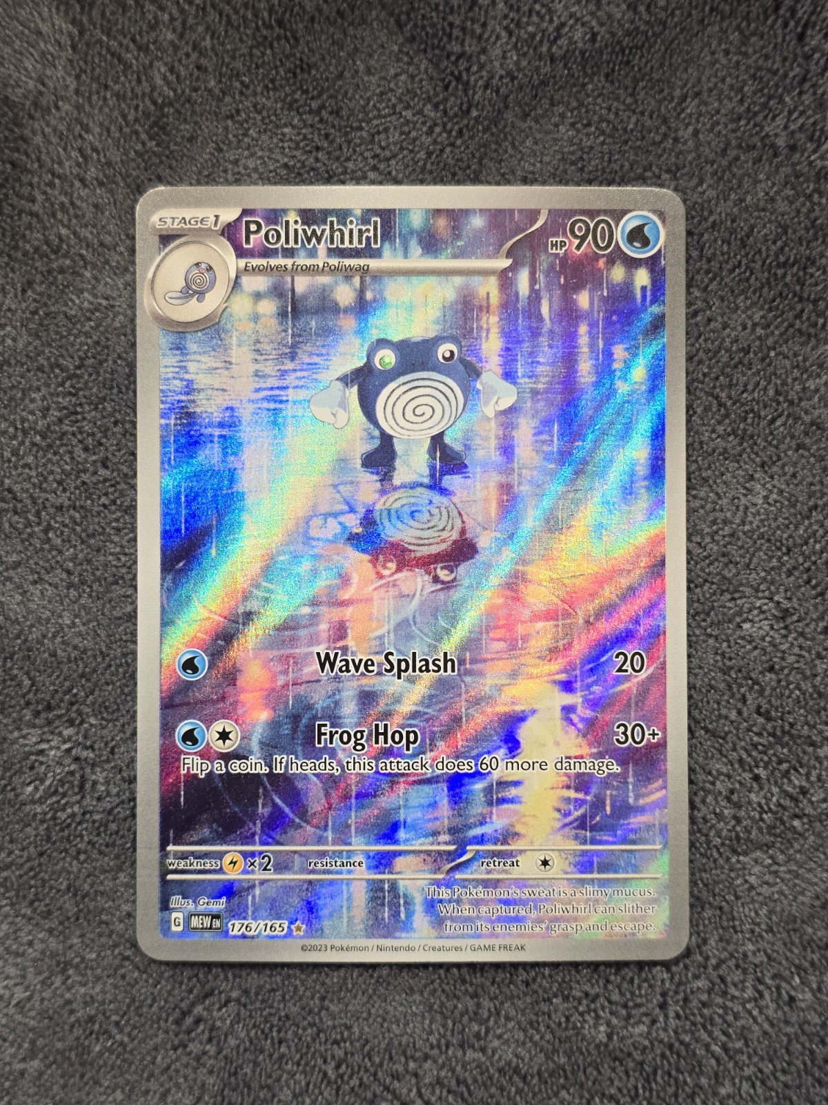 Poliwhirl 176/165 Illustration Rare SV: 151 Pokémon TCG NM