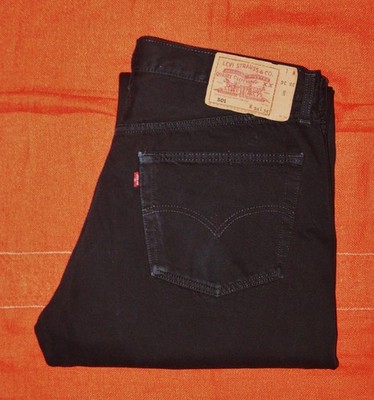 Levi's Jeans 501 Strait Black W38L36