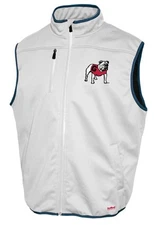 Georgia Bulldogs Franchise Club Softshell Vest - White