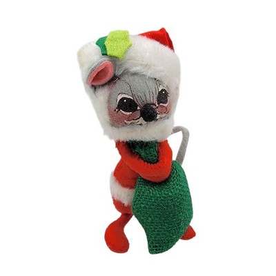 Annalee Mobilitee 1967 Christmas Mouse With Sack