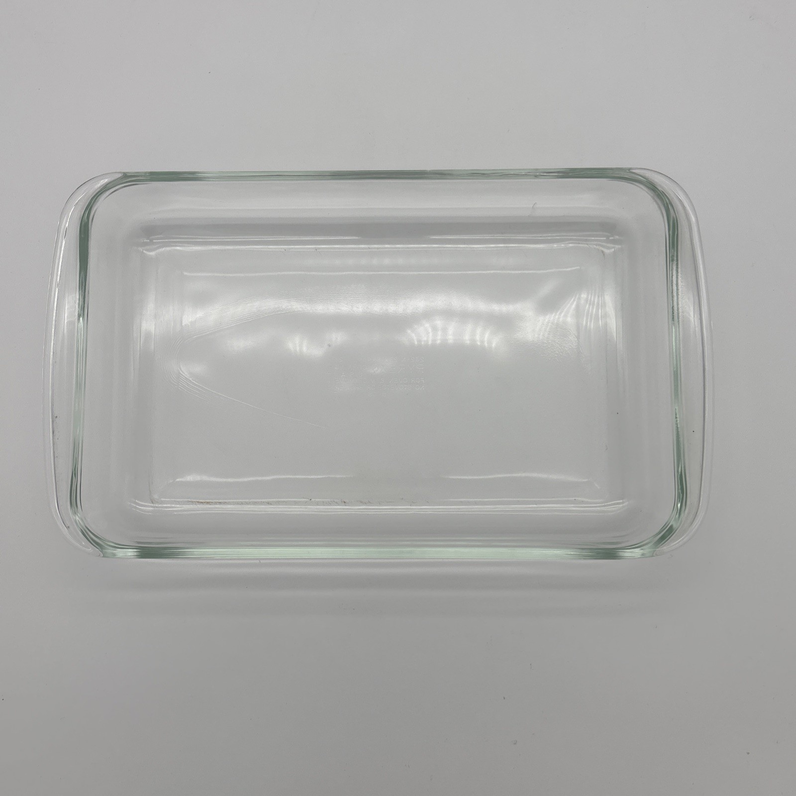 VTG PYREX Corning 232 N 28 x 18 x 4cm Casserole Baking Dish Clear Glass USA