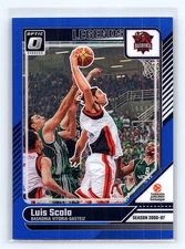 Luis Scola 2024-25 Donruss EuroLeague #176 Optic Blue #/49