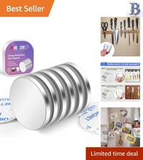Versatile 6 Pack Neodymium Magnets - Heavy Duty with Corrosion-Resistant Coating