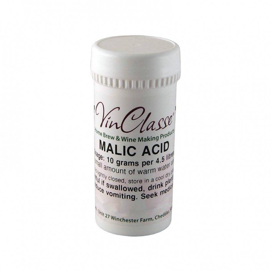 VinClasse Malic Acid - For Winemaking, Cider, Homebrew - 50g
