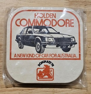 Holden Commodore Coasters Vintage Original Packaging 6 Coasters