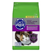 Scented Clumping Cat Litter for Total Odor Control 24lb Large Bag