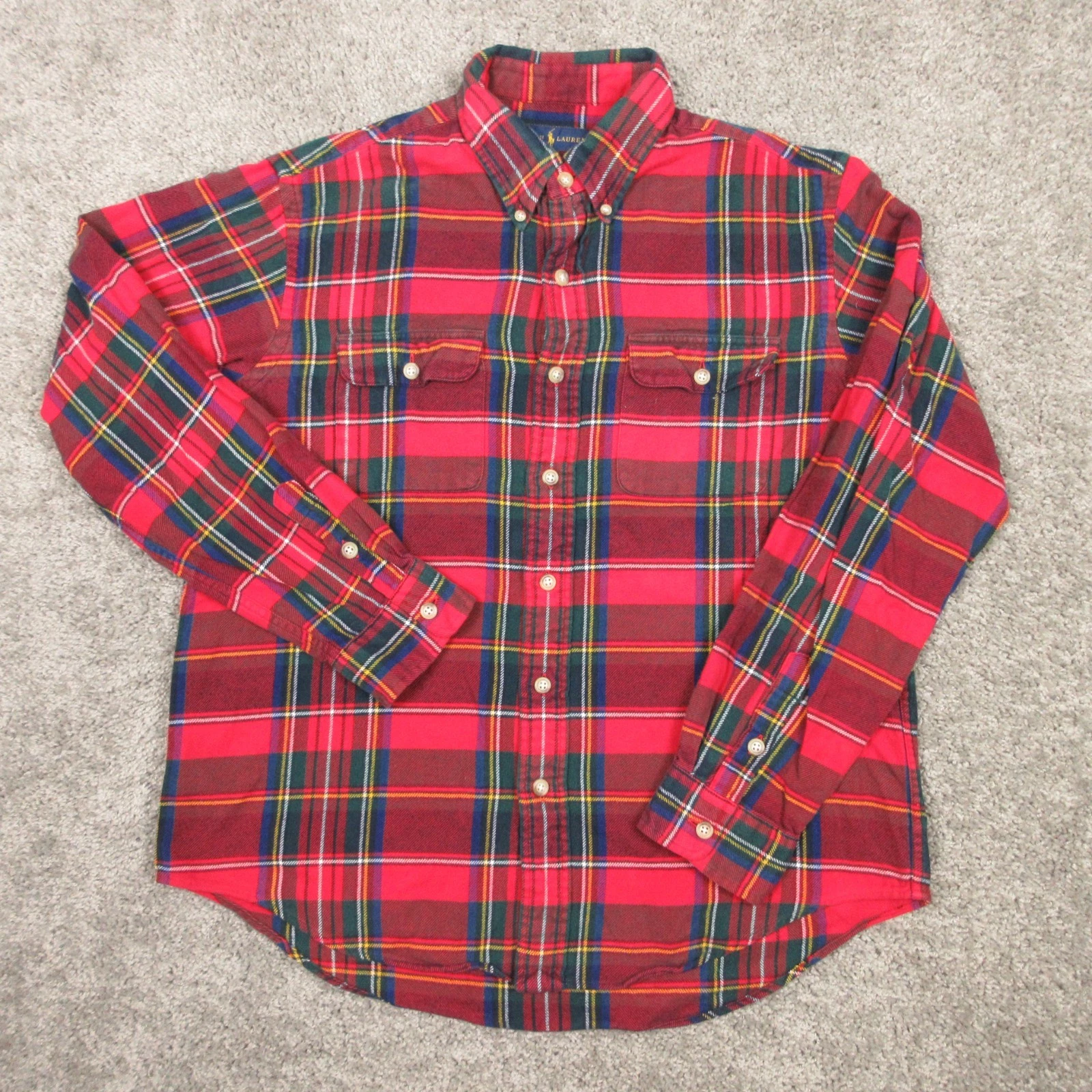 Ralph Lauren Shirt Mens Large Red Plaid Tartan Twill Flannel Work Outdoor Button
Opens in a new wind