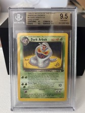 Pokemon TCG POP 1 Dark Arbok 19/82 WOTC W Gold Stamp Promo Gem Mint 9.5 Beckett 