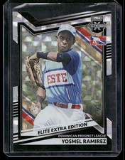 2022 Panini Elite Extra Edition #182 Yosmel Ramirez Black Die Cut #/1