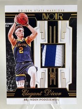 2023-24 Panini Noir Brandin Podziemski RC Rookie Patch /49