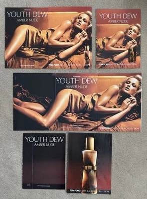 5x Estee Lauder Tom Ford Youth Dew Amber Nude Perfume Ads Magazine Clippings - image 1 of 4