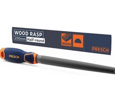 Presch Wood Rasp Half Round 200mm Woodworking File for Curves & Holes