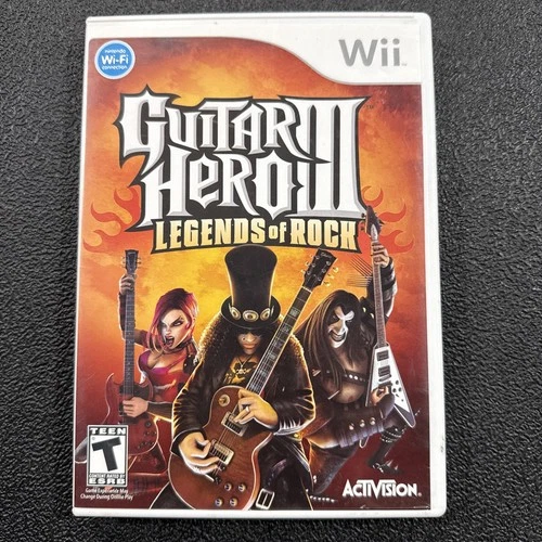 Guitar Hero 3 III Legends of Rock (Nintendo Wii) Tested - works! (B2)
