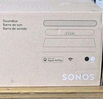 Sonos Ray Soundbar White Wi-Fi Rectangular Apple AirPlay Compatible Smart Home