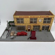 1940's Keystone Service Staion Playset 22x12x8