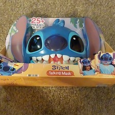 Disney Stitch Talking Mask 25 Phrases SFX, Adjustable One Size Halloween.