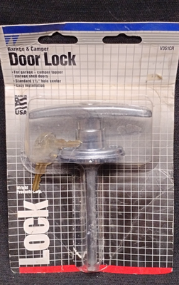 #ad Wright Products Garage Camper Door Lock V351CR with Two Keys 1 1 2quot; CENTER $29.00