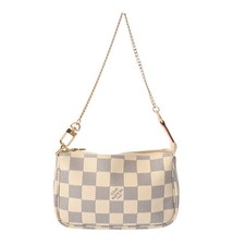 LOUIS VUITTON Mini Pochette Accessori N58010 Damier Azzurro Damier Azzurro Canva...
