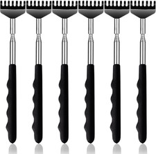 6 Pack Back Scratcher Extendable Metal Portable Back Scratcher for Men Women Adu