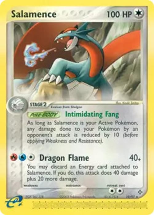 Salamence - 19/97 - Pokemon Ex Dragon Card NM