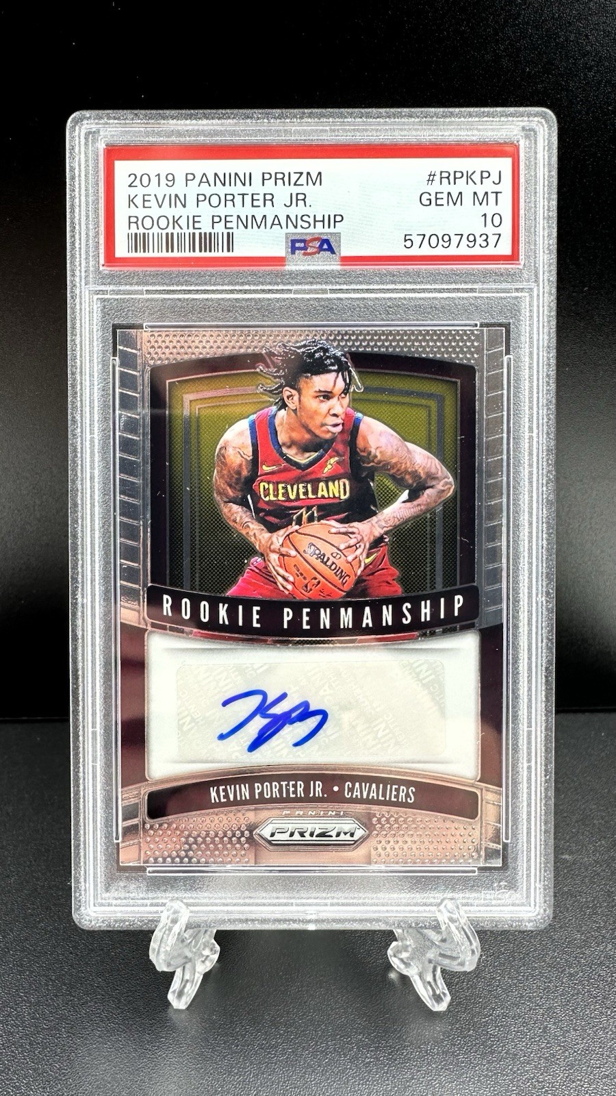 2019 Kevin Porter Jr. Panini Prizm Rookie Penmanship Auto #RPKPJ PSA 10 GEM